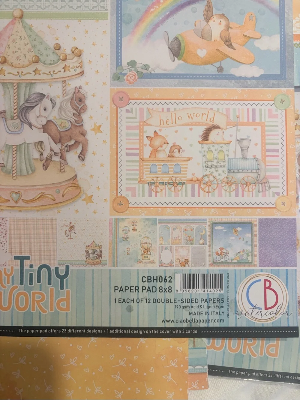 CB Flower My Tiny World Paper Pad - Pastel Multicolor